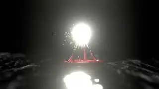 Sea light at night