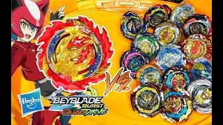 【戰鬥陀螺DB】動畫戰鬥盤！熔岩火神（DB伊夫利特）VS 全部DB陀螺！ ！| Magma Ifritor VS all DB Beyblade | マグマイフリート VS DBベイ全種