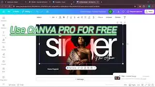 Use CANVA PRO FOR FREE -WATCH THIS