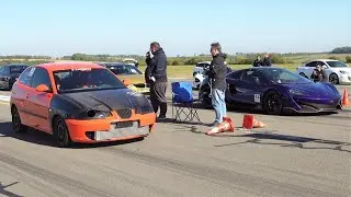 500 PS Seat Ibiza FR TDI vs McLaren 600LT Spider vs BMW M3 - Top Speed Race