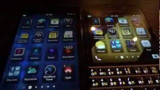 BlackBerry Q10 vs BlackBerry Z10 : сравнение браузера, запуск игры