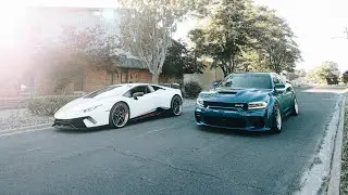 TWIN TURBO LAMBORGHINI PERFORMANTE VS HELLCAT WIDEBODY!!!