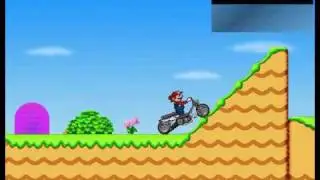 Super Mario Moto backflips and frontflips