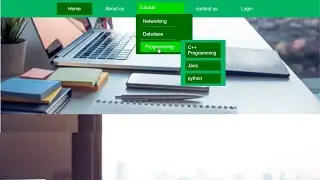 How To Make Drop Down Menu by using HTML and CSS | How to create drop Down Menu by  HTML and CSS