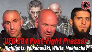 UFC 294 Post-Fight Press Conference Highlights: Dana White, Alexander Volkanovski, Islam Makhachev