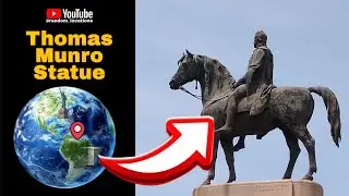 I found the Statue of Sir Thomas Munro on Google Earth #map #earth #googleearth #earth