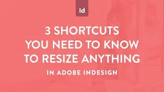 3 Shortcuts you need to know to resize anything in Adobe InDesign