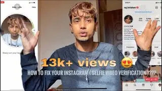 How to unlock your Instagram !!(Instagram video selfie verification)