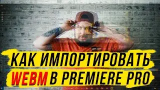 КАК ИПОРТИРОВАТЬ ФОРМАТ WEBM В ADOBE PREMIERE PRO