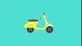 Motion Graphics Moped