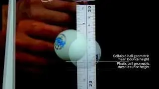 Plastic & Celluloid Table Tennis Balls Compared: Bounce and Conformity