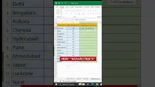 Temperature To Celsius In Excel #excel #microsoftoffice #exceltips #excelshorts