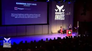 Russ Frushtick from Polygon (@polygon) accepts the 