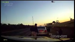 22/08/2019 Flagrante de perseguição pela PRF na BR 277 em Cascavel/PR