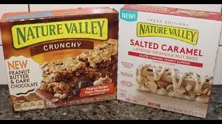 Nature Valley Peanut Butter Dark Chocolate Crunchy & Salted Caramel Layered Granola Nut Bar