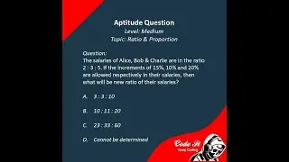 Aptitude Preparation || Ratio & Proportion
