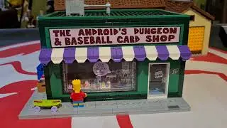 The Simpsons Android's dungeon and baseball card comic shop MOC LEGO set