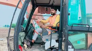 पोकलेन चलाना सीखे : TATA HITACHI 120 Excavator : haw to drive Excavator Video 2024
