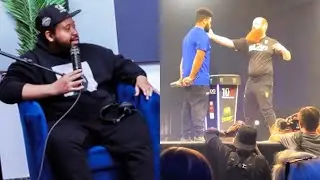 DJ Akademiks at UFC Power Slap 2 Woverine vs The Bell from the Rumble Suite