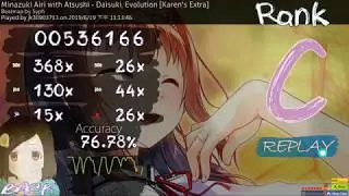【Osu!】Minazuki Airi with Atsushi - Daisuki, Evolution│5.84☆│Rank C│Keyboard Mouse│