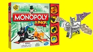 Детская игра Монополия распаковка и обзор. Monopoly Junior for kids