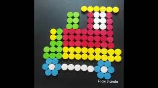 play panda circle magnets