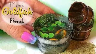 Miniature Goldfish Pond Tutorial // Dolls/Dollhouse // SugarCharmShop