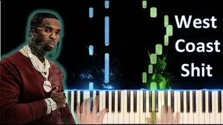 West Coast Shit Piano- Pop Smoke Ft. Tyga and Quavo (Piano Tutorial)