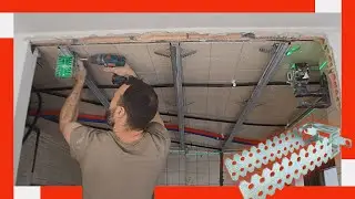 👨‍🏫 How to INSTALL a DRYWALL ROOF with DIRECT ANCHOR to MINIMIZE the HEIGHT of your SPACE!