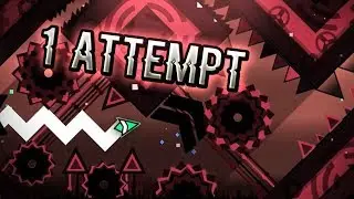 Playing ONE ATTEMPT on Every Extreme Demon I Completed - Geometry Dash