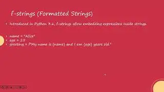 Literals in Python