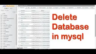 delete database mysql || How to delete database in mysql || remove a MySQL database In Hindi-2