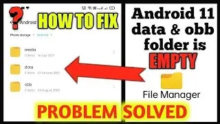 Android Data File Not Showing | How to open data & obb folder | File manager android data not open