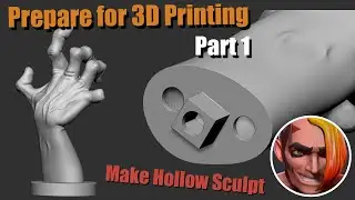 Let's Prepare Our Sculpt for 3D Printing in Zbrush