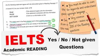 Band 9 Guide to Answer Yes:No:Not Given Questions in IELTS Reading