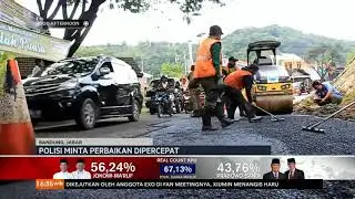 Pengecekan Jalur Mudik Selatan, Polisi Minta Perbaikan Jalan Dipercepat