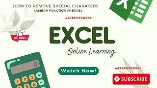 Remove Special Characters from Text String with Excel LAMBDA Function #excel #exceltutorial #lambda