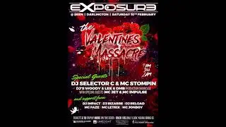 DJ Selector-C Mc Stompin @ EXPosure's Valentine Massacre 10.2.2018
