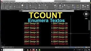 TCOUNT   AutoCAD - Enumera textos