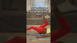How to ease tight hip flexors fast #hipmobilitywork #hipflexorstrength #foamrollerexercises