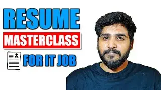 RESUME FORMAT FRESHERS | IT JOB | RESUME MASTERCLASS IN TAMIL