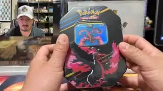 Pokemon TCG - Galarian Moltres Crown Zenith Tin Opening