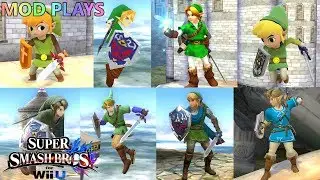 Mod Plays: Super Smash Bros. (Wii-U) - Link Generations