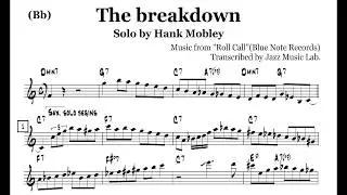 (Bb)Hank Mobley Solo Transcription 