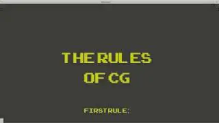 THE RULES OF CG