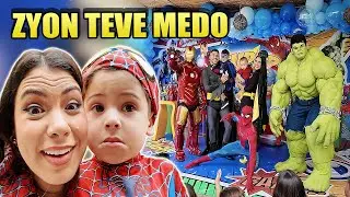 DIA DE FESTA DO FILHO DA JAQUE SOBRINHO * lili chorou e zyon ficou com medo| Kathy Castricini
