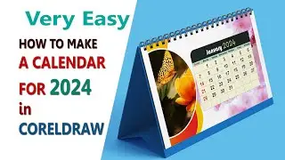 how to generate automatically New year calender design in coreldraw
