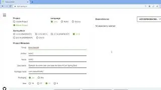 Como crear un proyecto Spring Boot con Spring Initializr