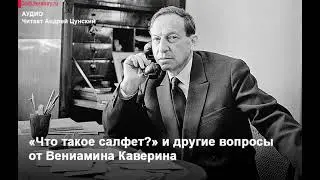 Андрей Цунский. «Что такое салфет?» и другие вопросы от Вениамина Каверина