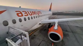 Azimuth Superjet 100 | Flight from Dubai to Mineralnye Vody